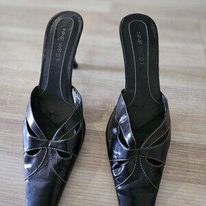 Nine West Black Mule Heels - Size 8